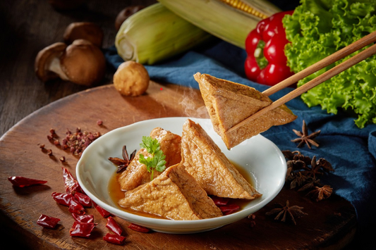 BEANJOY Frozen Fried Tofu 中港興 非基改傳統三角油豆腐