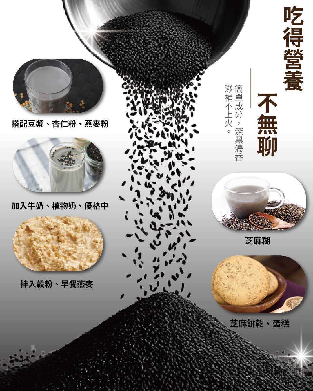 黑芝麻粉（無糖）