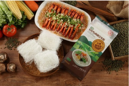 Jung Nung Organic Pure Mung Bean Cellophane Noodles 中農 有機100%純綠豆冬粉