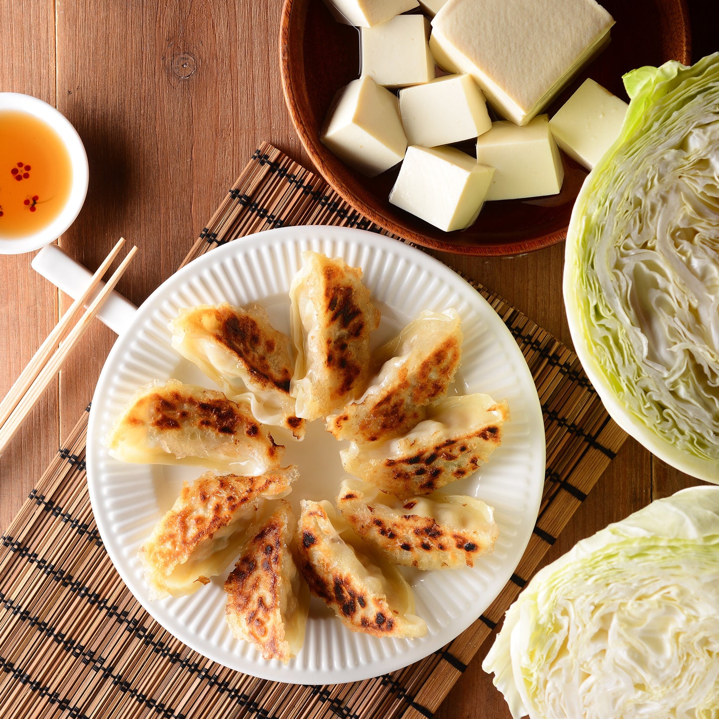 ChiMei Cabbage and Tofu Gyoza 奇美 高麗菜豆腐餃