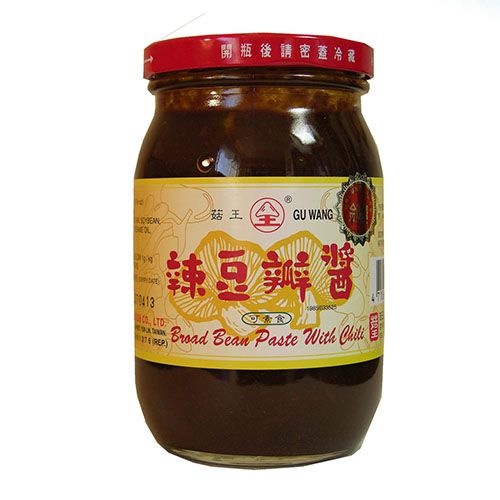 Gu Wang Vegan Broad Bean Sauce with Chili 菇王 素辣豆瓣醬